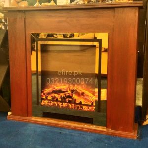 Electric Fireplace 30"x30" Gold/SS