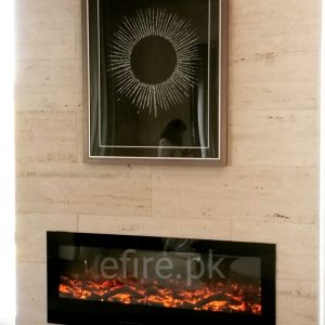 Electric Fireplace 60"x20" Black